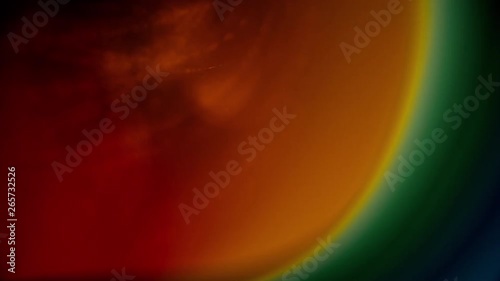 Smooth, clean and abstract, Looped gradient background 4k Video for Underwater, Ocean, Sky, Clouds, Hypnotising, Organic and Fairy Tale Concepts - Red Green Yellow