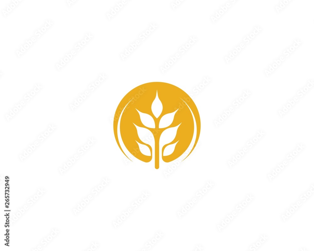 Wheat vector icon illustration design Wheat vector icon illustration design