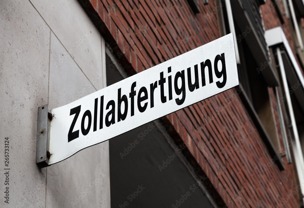 Obraz premium Zollabfertigung