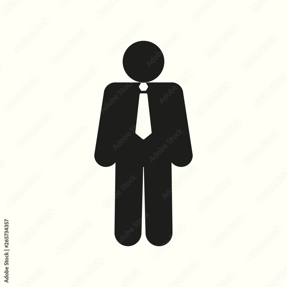businessman black web icon. vector illustration eps 10 businessman black web icon. vector illustration eps 10