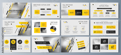 Set of brochures for marketing the promotion goods and services on market