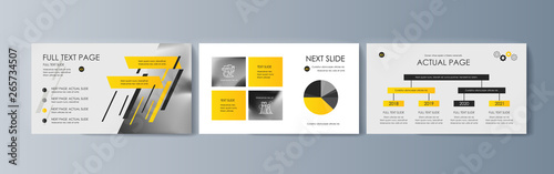 Set of brochures for marketing the promotion goods and services on market