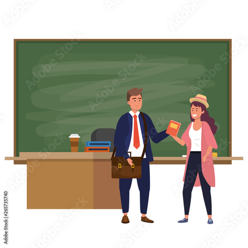 Millennial students indoors classroom