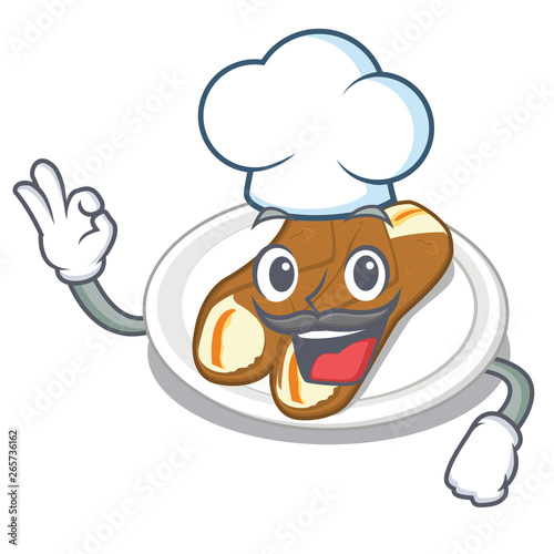Chef cannoli in the a cartoon jar