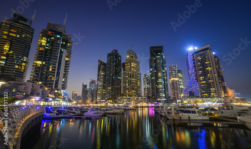 Night view of Dubai Marina © Phuong