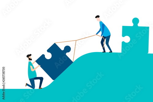 Coach motivate to personal development isolated on white background. Vector illustration.