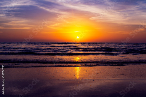 Dramatic Sunset over the Indian Ocean © Sadashiva