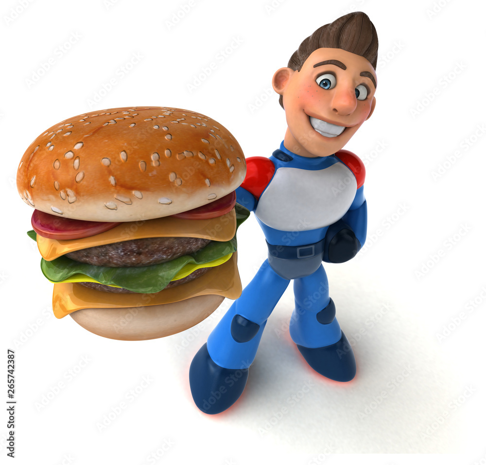 Super modern superhero - 3D Illustration Super modern superhero - 3D Illustration
