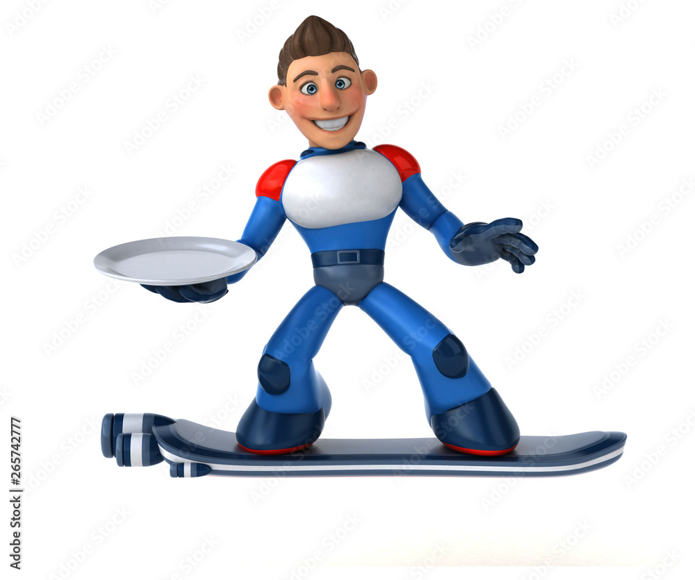Super modern superhero - 3D Illustration Super modern superhero - 3D Illustration