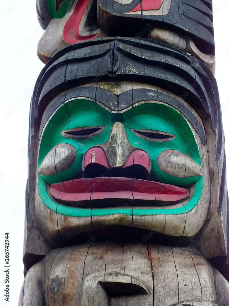 Totem Pole Detail Totem Pole Detail