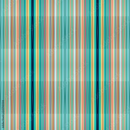 abstract seamless background with tan, light sea green and medium aqua marine vertical stripes. can be used for wallpaper, poster, fasion garment or textile texture design