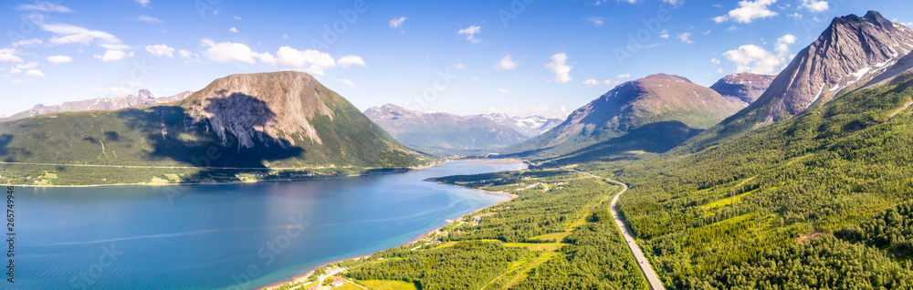 Aerial Panorama in Norway