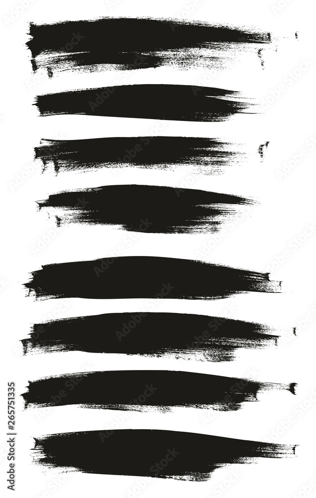 Calligraphy Paint Thin Brush Background High Detail Abstract Vector Background Set 152