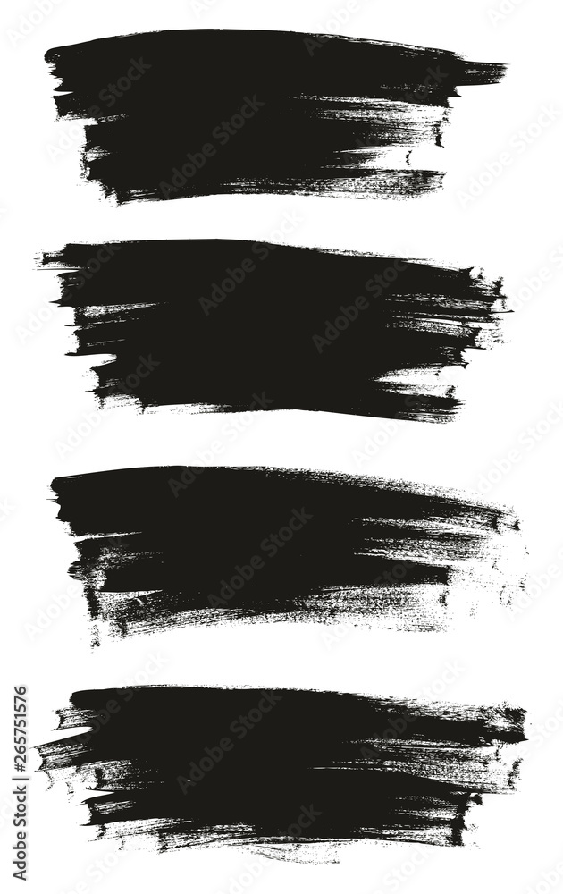 Calligraphy Paint Thin Brush Background High Detail Abstract Vector Background Set 135
