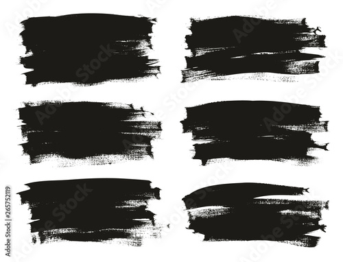 Calligraphy Paint Thin Brush Background High Detail Abstract Vector Background Set 101