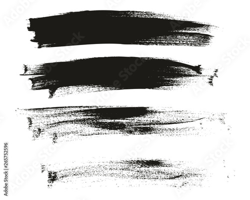 Calligraphy Paint Thin Brush Background High Detail Abstract Vector Background Set 67