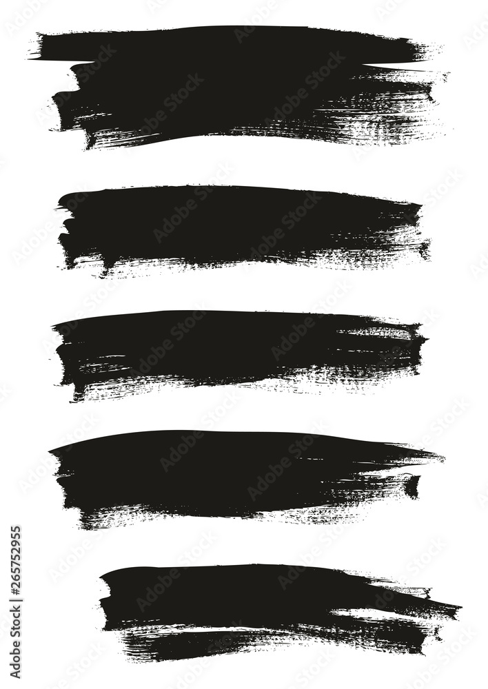 Calligraphy Paint Thin Brush Background High Detail Abstract Vector Background Set 36