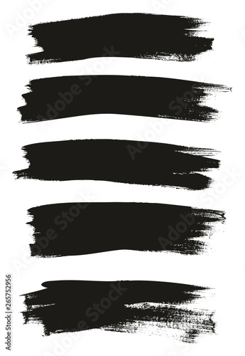 Calligraphy Paint Thin Brush Background High Detail Abstract Vector Background Set 37