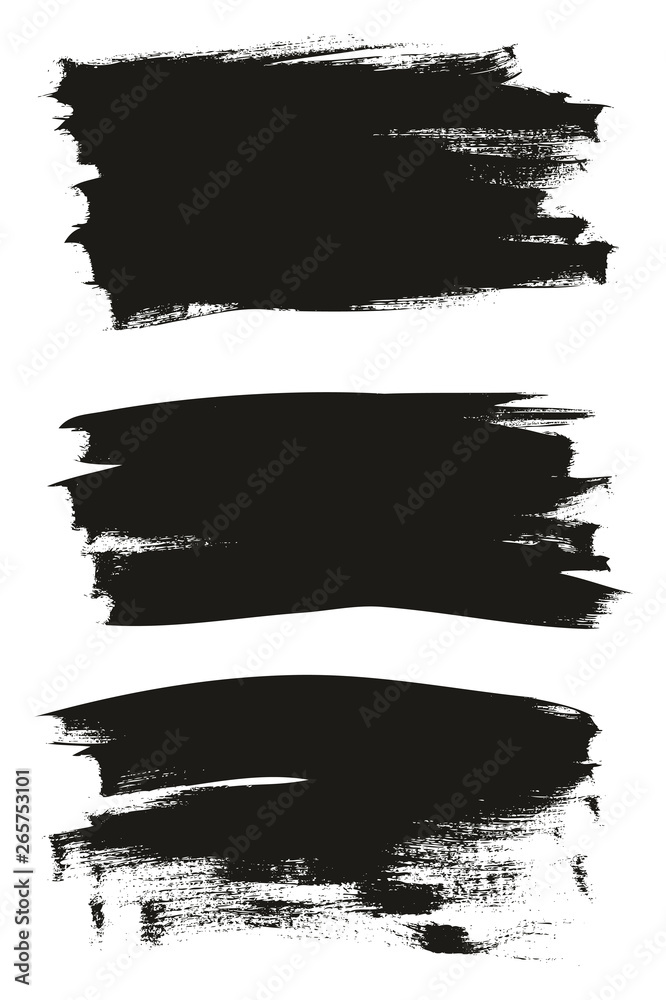 Calligraphy Paint Thin Brush Background High Detail Abstract Vector Background Set 24