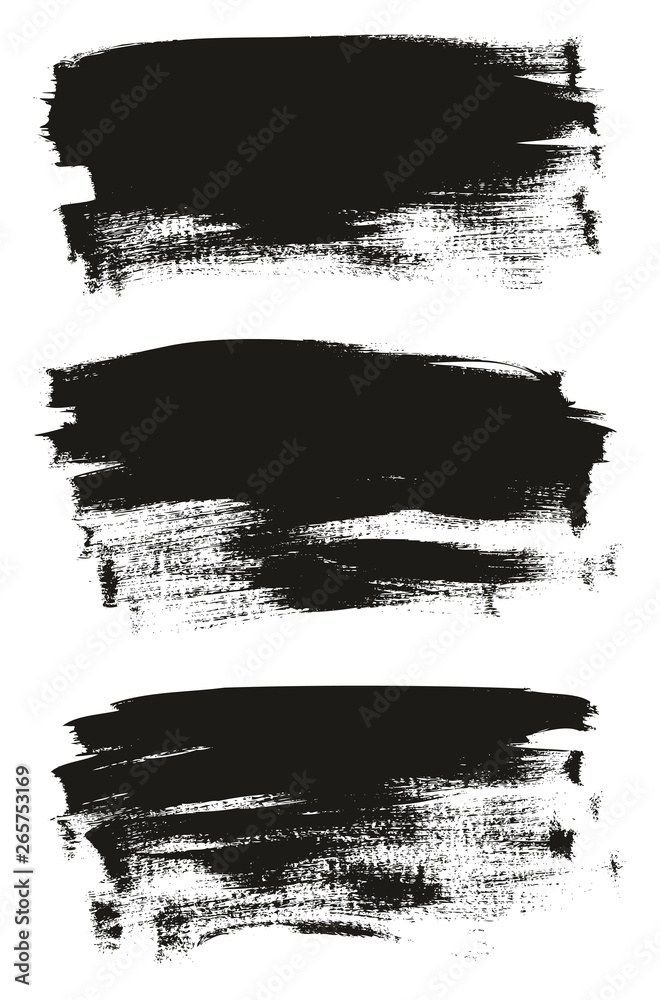 Fototapeta premium Calligraphy Paint Thin Brush Background High Detail Abstract Vector Background Set 20