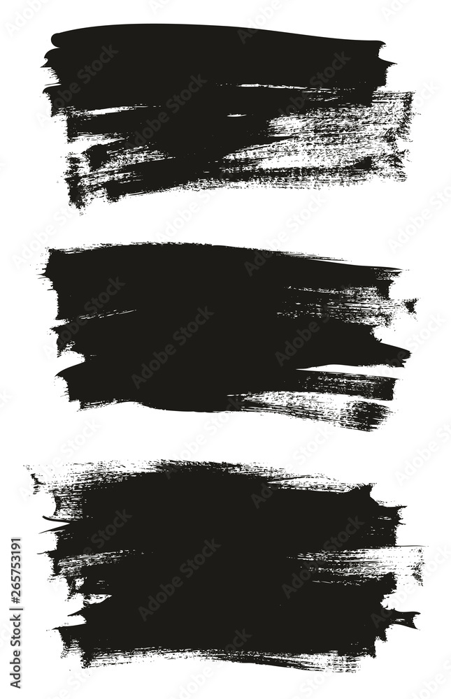 Fototapeta premium Calligraphy Paint Thin Brush Background High Detail Abstract Vector Background Set 18