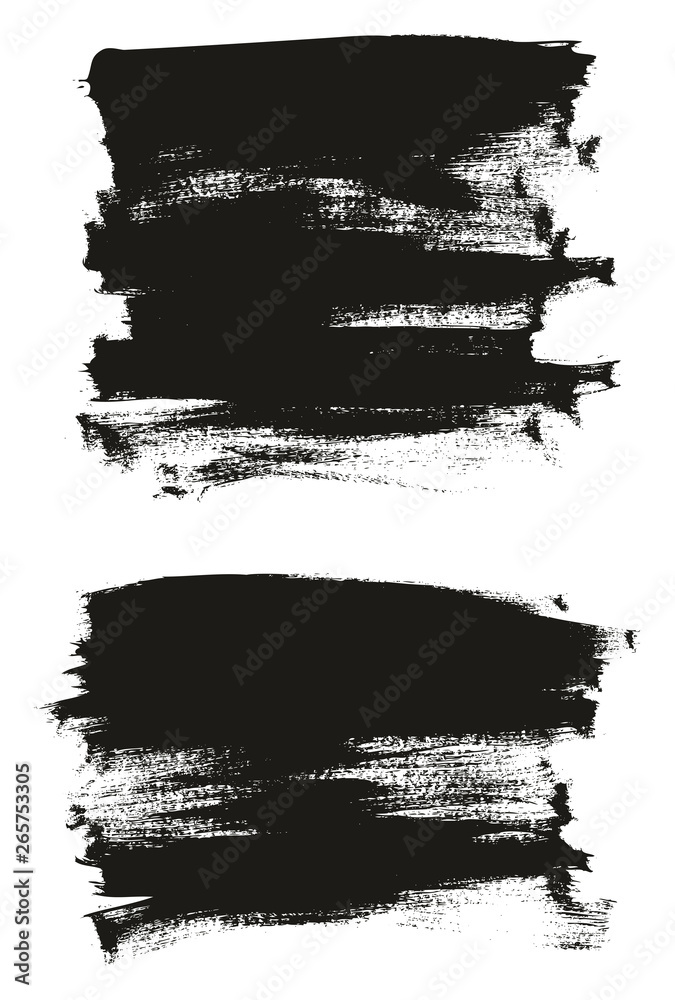 Calligraphy Paint Thin Brush Background High Detail Abstract Vector Background Set 09