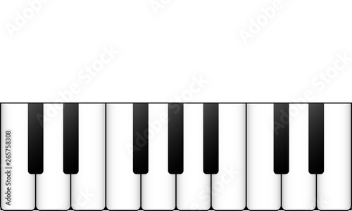 Piano Tastatur, Vektor, Banner 
