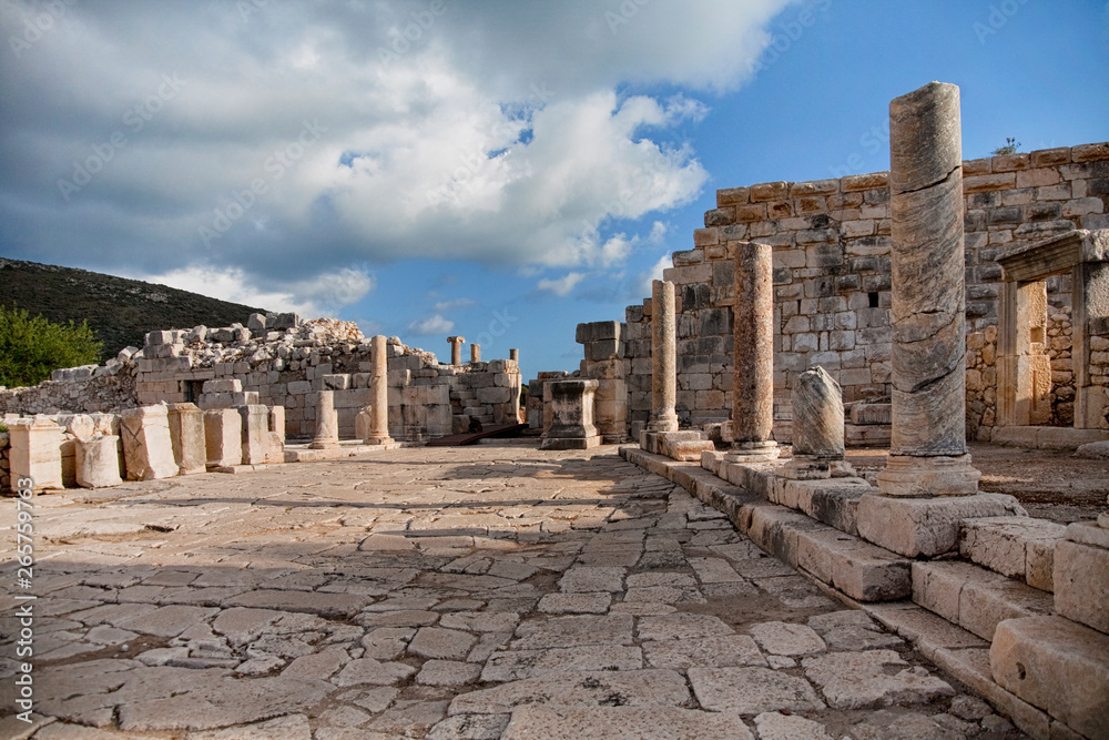 The ancient Agora in the archaeological site of Patara