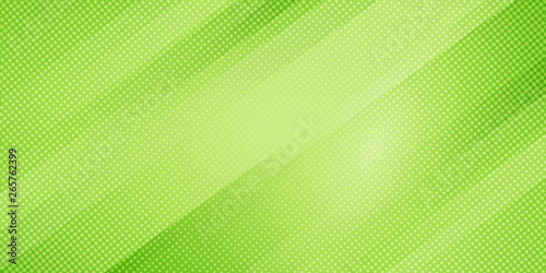 Abstract green nature gradient color oblique lines stripes background and dots texture halftone style. Geometric minimal pattern modern sleek texture.