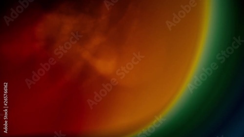 Smooth, clean and abstract, Looped gradient background 4k Video for Underwater, Ocean, Sky, Clouds, Hypnotising, Organic and Fairy Tale Concepts - Red Green Yellow