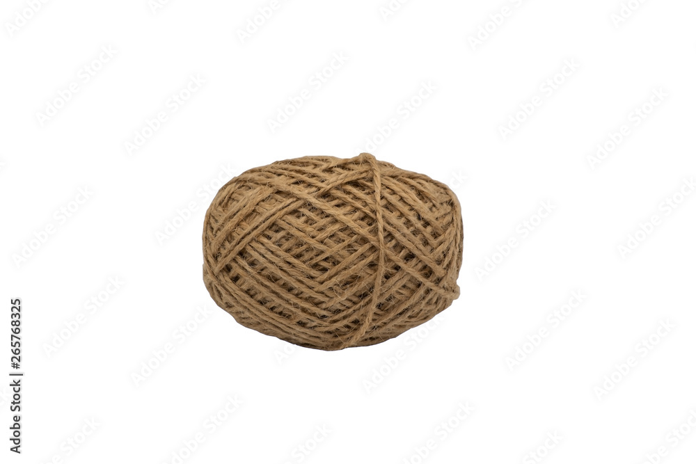 Jute Twine. Isolate on a white background. Jute Twine. Isolate on a white background.