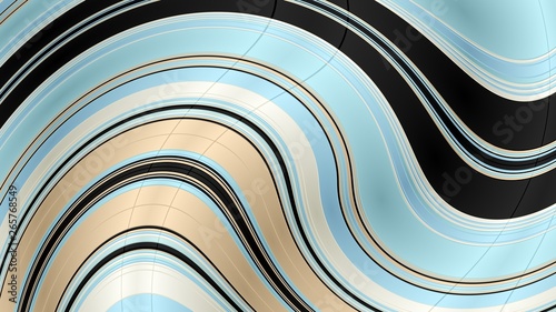 wavy background with silver, black and pastel blue colors. can be used for wallpaper, poster or creative concept design