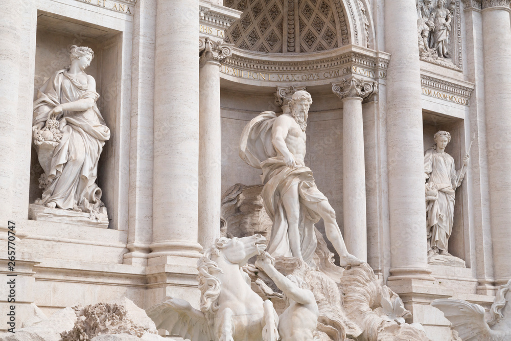 Trevi Fountain or Fontana di Trevi at Piazza Trevi, Rome