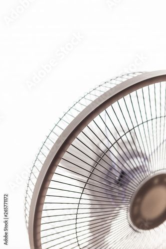 electric fan close up isolated white.