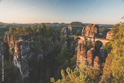 Sunrise over Bastei Bridge  Saxony Nr. 2