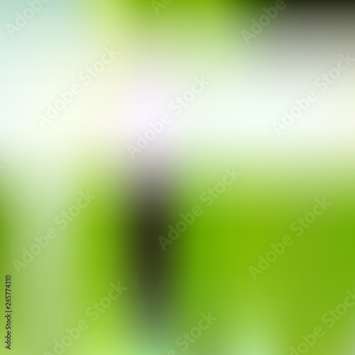 Ombre green abstract texture. Spring blurred illustration. Template with changing shades. Soft gentle background wallpaper