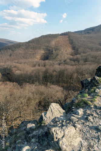 Ferenczy cliff in the Pilis mountains photo