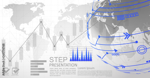 infographic Template for diagram gobal network connection. world map point Internet of Things, Computing Design technology Background