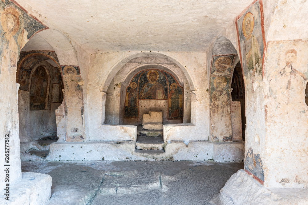 Obraz premium Ancient rock churches. Hidden and beautiful Puglia. St Nicholas