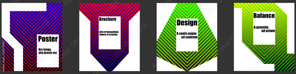 A set of modern abstract Cover Design . Cover Design template for the decoration presentation, brochure, catalog, poster, book, magazine etc.