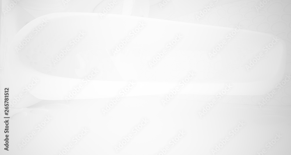 White smooth abstract architectural background. 3D illustration and rendering White smooth abstract architectural background. 3D illustration and rendering