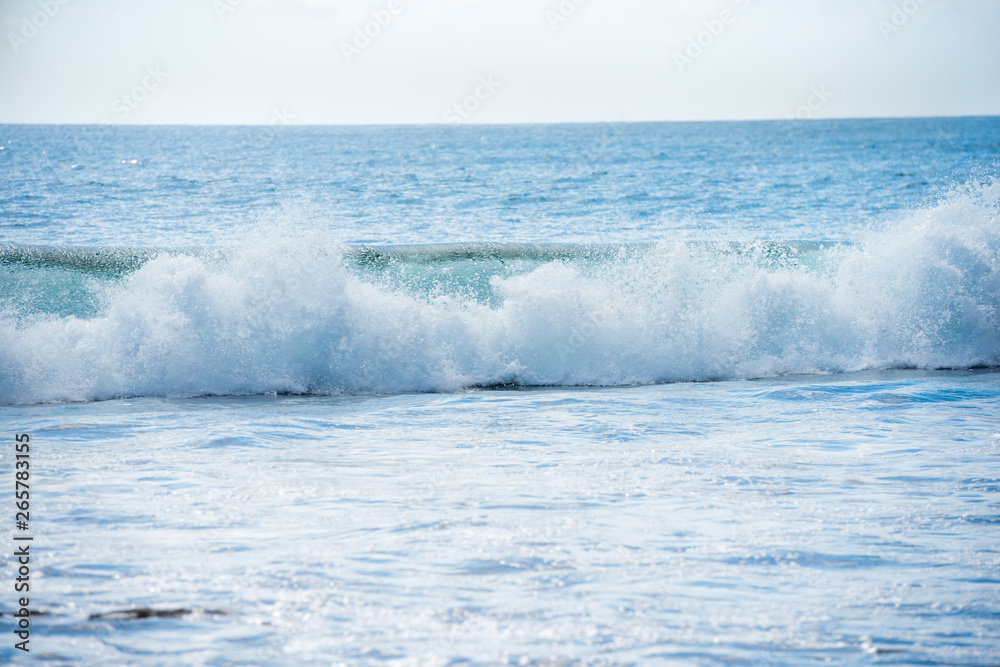 Seascape with wave on foreground