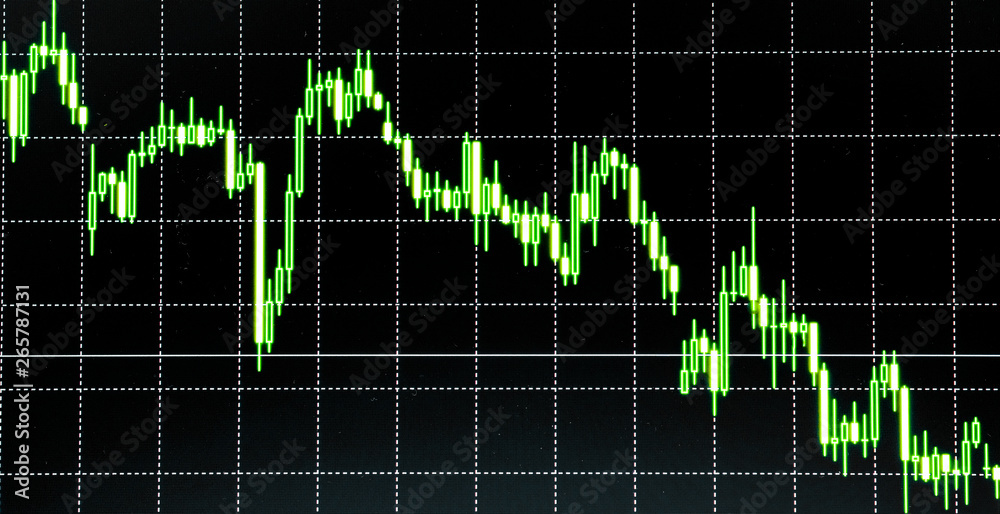 Stock exchange market graph analysis background Stock exchange market graph analysis background