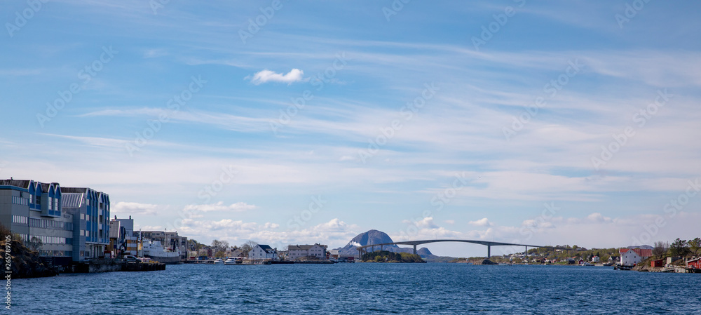 View of coast in Northern Norway