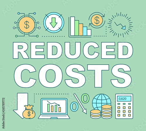 Reduced cost word concepts banner.