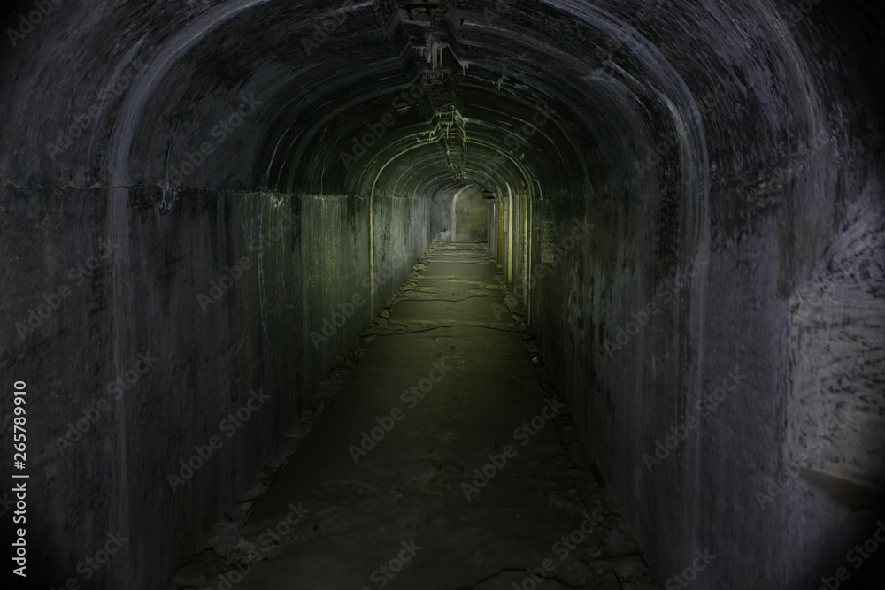 Underground passages of the Vladivostok fortress. Underground tunnel of Russian forts in Vladivostok