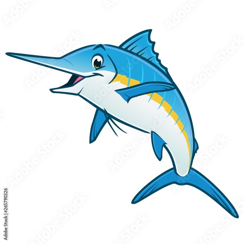 Cartoon Blue Marlin