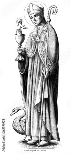 Obraz na plátně Christian illustration. Old image