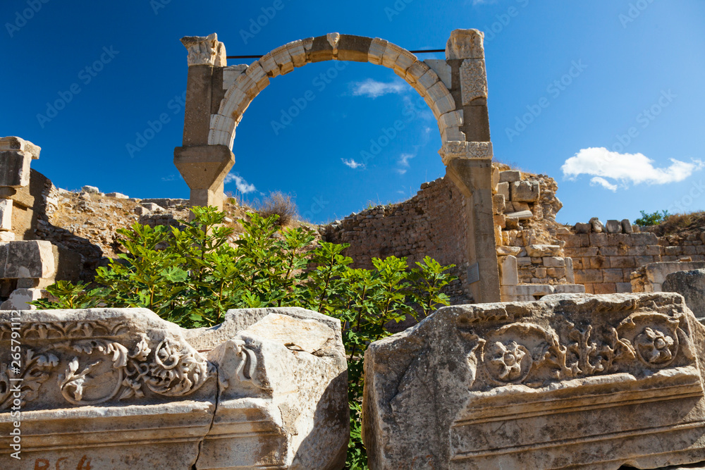 Ciudad romana de Efeso (Ephesus), Pueblo de Selçuk, Región de Izmir (Esmirna), Meseta de Anatolia, Turquía