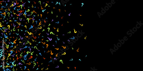 Question marks Quiz, doubt poll query public poll.